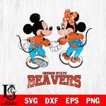 Oregon State Beavers Mickey Minnie Valentine Rugby Svg Eps Dxf Png File, Digital Download ,Instant Download, Cricut File