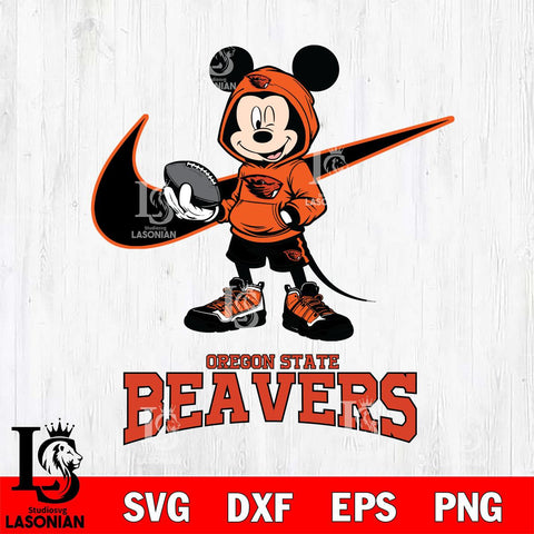 Oregon State Beavers Mikey Mouse Disney NIKE, Svg Eps Dxf Png File, Digital Download