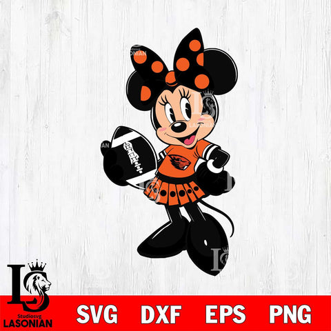 Oregon State Beavers Minnie Mouse Svg Eps Dxf Png File, NCAA svg, Digital Download, Instant Download