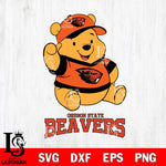 Oregon State Beavers Pooh Bear Disney, Svg Eps Dxf Png File, Digital Download