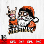 Oregon State Beavers Rock Santa Claus Football Svg dxf eps png pdf file,NCAA svg,Digital Download,Cricut file