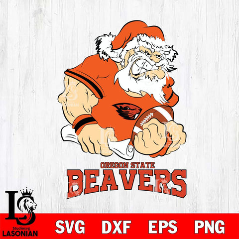 Oregon State Beavers Santa Claus Angry Svg dxf eps png pdf file,NCAA svg,Digital Download,Cricut file