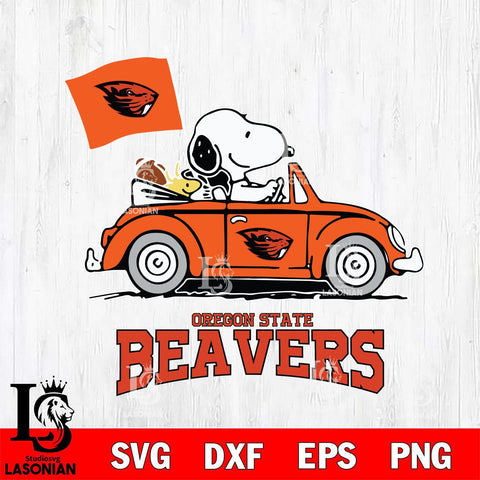 Oregon State Beavers Snoopy Sport 5 Svg Eps Dxf Png File, Digital Download