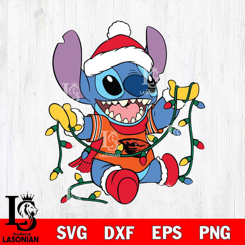 Oregon State Beavers Stitch Christmas Lights Svg Eps Dxf Png File, Digital Download, Instant Download