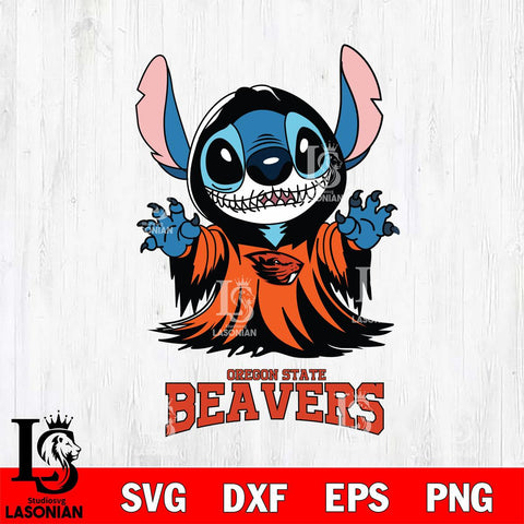 Oregon State Beavers Stitch Ghost Svg Eps Dxf Png File, NCAA svg, Digital Download, Instant Download