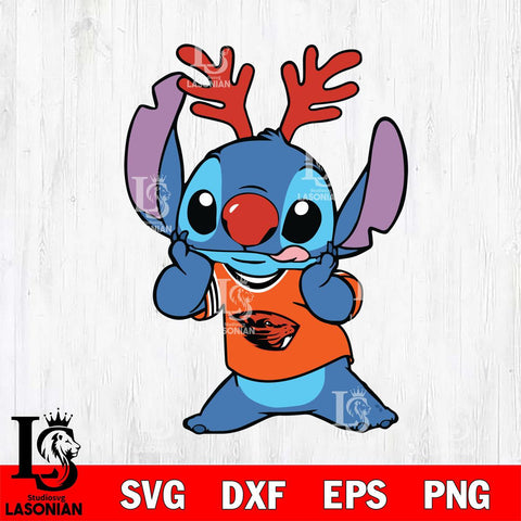 Oregon State Beavers Stitch Reindeer Svg Eps Dxf Png File, Digital Download, Instant Download