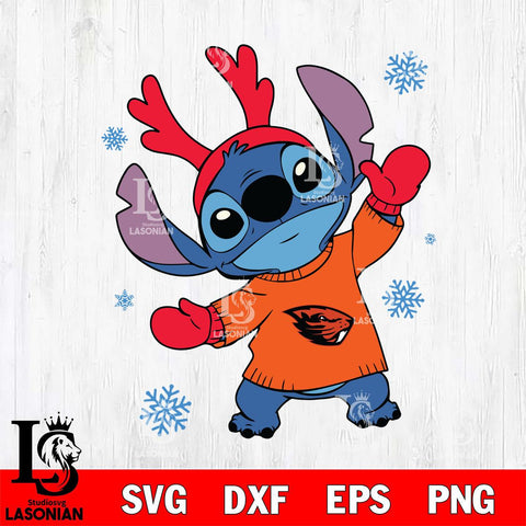 Oregon State Beavers Stitch Santa Christmas Svg Eps Dxf Png File, Digital Download, Instant Download