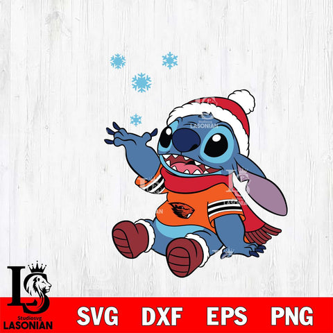 Oregon State Beavers Stitch Wearing Winter Scarf Svg Eps Dxf Png File, Digital Download, Instant Download