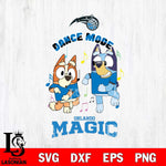 Orlando Magic Bluey Bingo Svg Eps Dxf Png File, NBA svg, Digital Download, Instant Download