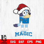 Orlando Magic Christmas Bluey Hat Svg , Christmas Svg , Bluey svg , Digital Download, dxf eps png pdf file