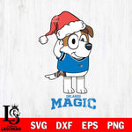 Orlando Magic Christmas Bluey Jack Sport Svg , Christmas Svg , Bluey svg , Digital Download, dxf eps png pdf file