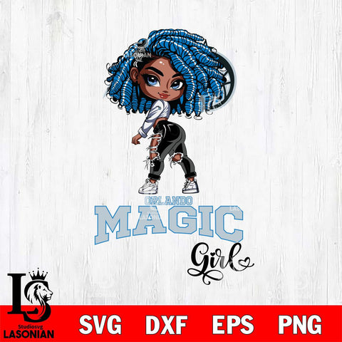 Orlando Magic Fan Girl Svg Eps Dxf Png File, Digital Download, Instant Download