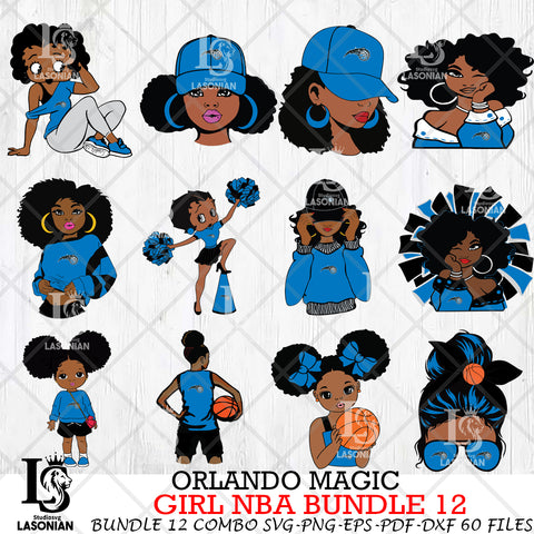 Orlando Magic Girl NBA Bundle 12 Svg Eps Dxf Png File, Digital Download, Instant Download