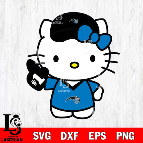 Orlando Magic Hello Kitty basketball 2 Svg Eps Dxf Png File, Digital Download, Instant Download