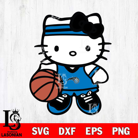 Orlando Magic Hello Kitty basketball Svg Eps Dxf Png File, Digital Download, Instant Download