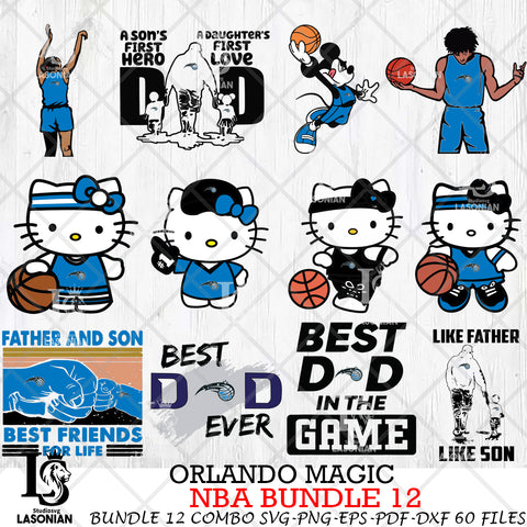 Orlando Magic NBA Bundle 12 Svg Eps Dxf Png File, Digital Download, Instant Download