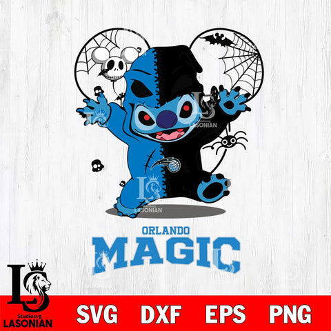 Orlando Magic Stitch Horror Halloween 2 Svg Eps Dxf Png File, Digital Download, Instant Download