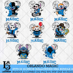 Orlando Magic Stitch Horror Halloween NBA Bundle Svg Eps Dxf Png File, Digital Download, Instant Download