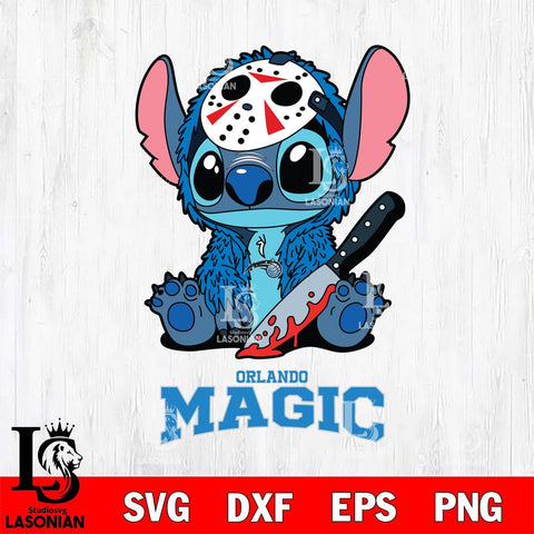 Orlando Magic Stitch Jason Voorhees Svg Eps Dxf Png File, NBA svg, Digital Download, Instant Download