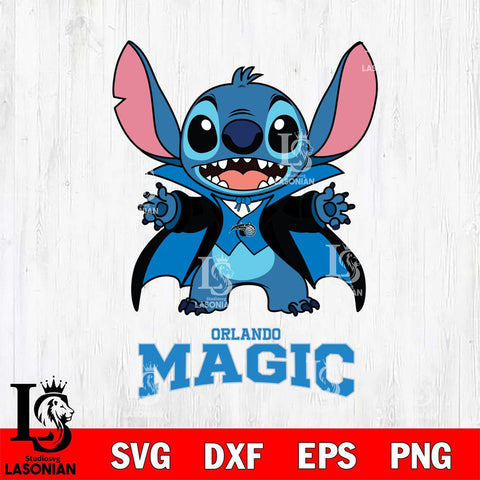 Orlando Magic Stitch Vampire halloween Svg Eps Dxf Png File, NBA svg, Digital Download, Instant Download