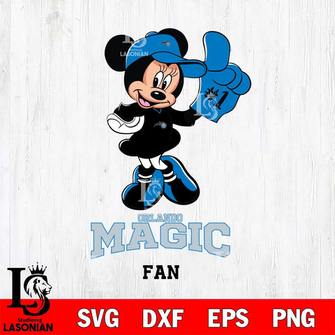 Orlando Magic #1 Fan Minnie Mouse Svg Eps Dxf Png File, Digital Download, Instant Download