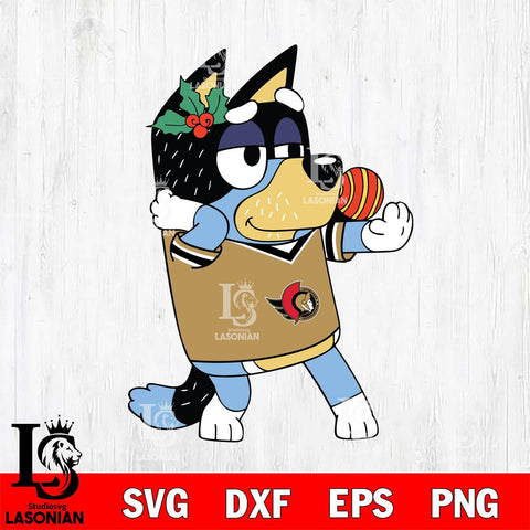 Ottawa Senators Bandit Heeler Christmas Svg Eps Dxf Png File, Digital Download, Instant Download