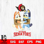 Ottawa Senators Bluey Chilli Dance Svg Eps Dxf Png File, Digital Download, Instant Download