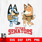 Ottawa Senators Bluey Chilli Sport Svg Eps Dxf Png File, Digital Download, Instant Download