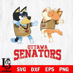 Ottawa Senators Bluey Dance Svg Eps Dxf Png File, Digital Download, Instant Download