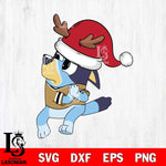 Ottawa Senators Bluey Santa Claus Christmas Svg Eps Dxf Png File, Digital Download, Instant Download