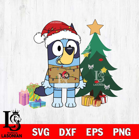 Ottawa Senators Bluey Tree Christmas Svg Eps Dxf Png File, Digital Download, Instant Download