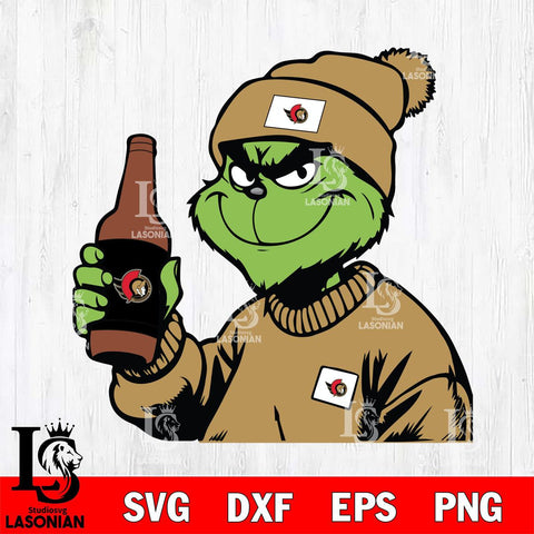 Ottawa Senators Boujee Grinch 5 Svg Eps Dxf Png File, Digital Download, Instant Download