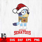 Ottawa Senators Christmas Bluey Hat Svg, Christmas Svg , NHL svg , Digital Download, dxf eps png pdf file