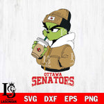 Ottawa Senators Grinch Bougie Christmas Cut Files, Cricut,Christmas Svg Dxf Eps Png file , Digital Download