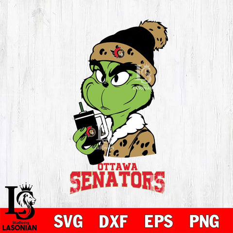 Ottawa Senators Grinch Bougie Leopard Svg Eps Dxf Png File, Digital Download, Instant Download