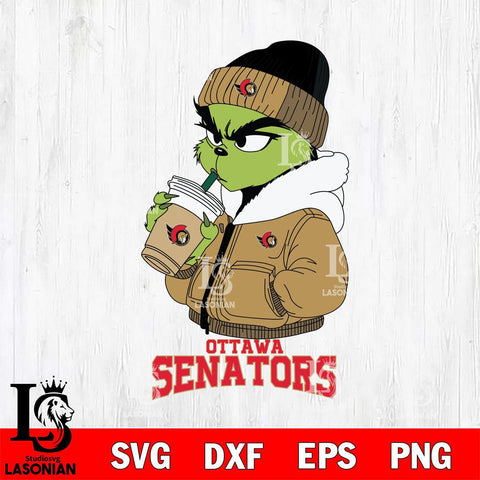 Ottawa Senators Grinch Bougie Sport Svg Eps Dxf Png File, Digital Download, Instant Download