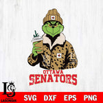 Ottawa Senators Grinch Christmas Cut Files, Cricut,Christmas Svg Dxf Eps Png file , Digital Download