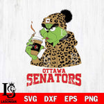 Ottawa Senators Grinch Leopard Christmas Cut Files, Cricut,Christmas Svg Dxf Eps Png file , Digital Download