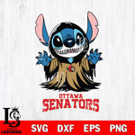 Ottawa Senators Stitch Ghost Svg Eps Dxf Png File, NHL svg, Digital Download, Instant Download