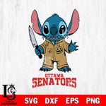 Ottawa Senators Stitch Horror 2 Svg Eps Dxf Png File, NHL svg, Digital Download, Instant Download