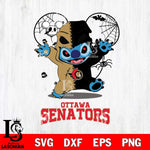 Ottawa Senators Stitch Horror Halloween 2 Svg Eps Dxf Png File, Digital Download, Instant Download