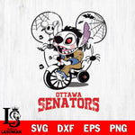 Ottawa Senators Stitch Jigsaws Halloween Svg Eps Dxf Png File, Digital Download, Instant Download