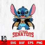 Ottawa Senators Stitch Vampire halloween Svg Eps Dxf Png File, NHL svg, Digital Download, Instant Download