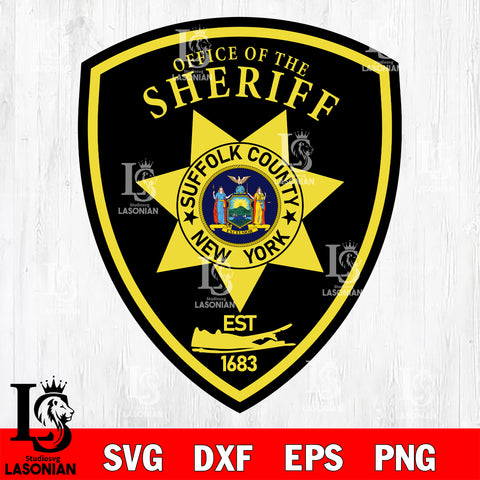 Office the sheriff suffolk county new york svg eps dxf png file