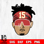 Patrick Mahomes Chiefs Svg eps dxf png file, Digital Download, Instant Download, Cricut file