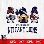 Penn State Nittany Lions 3 Gnomes Football Svg Eps Dxf Png File, Digital Download, Instant Download