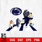 Penn State Nittany Lions Bluey 6 Svg Eps Dxf Png File, Digital Download, Instant Download