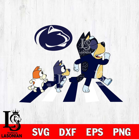 Penn State Nittany Lions Bluey 6 Svg Eps Dxf Png File, Digital Download, Instant Download