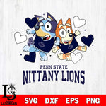 Penn State Nittany Lions Bluey & Bingo 10 Svg Eps Dxf Png File, NCAA svg, Digital Download, Instant Download