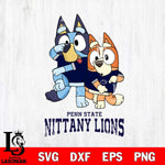 Penn State Nittany Lions Bluey & Bingo Svg Eps Dxf Png File, NCAA svg, Digital Download, Instant Download